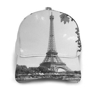 Eiffel Tower Print Classic Baseball Cap Adjustable Twill Sports Dad Hats for Unisex Hat - Thegiftio UK