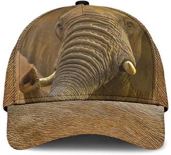 Elephant Face Style Simple and Beautiful Printed Unisex Hat Classic Cap, Snapback Cap, Baseball Cap Hat - Thegiftio UK
