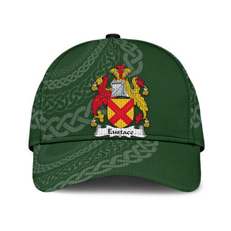 Eustace Coat Of Arms Irish Family Crest St Patrick's Day Hat Classic Cap Hat - Thegiftio UK
