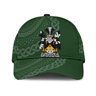 Faghan Coat Of Arms Irish Family Crest St Patrick's Day Hat Classic Cap Hat - Thegiftio UK