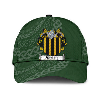 Farley Coat Of Arms Irish Family Crest St Patrick's Day Hat Classic Cap Hat - Thegiftio UK