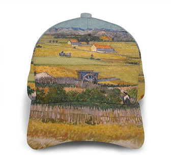 Farm Oil Painting Print Classic Baseball Cap Adjustable Twill Sports Dad Hats for Unisex Hat - Thegiftio UK