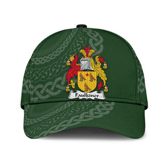 Faulkiner Coat Of Arms Irish Family Crest St Patrick's Day Hat Classic Cap Hat - Thegiftio UK