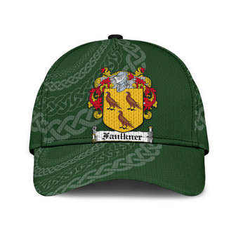 Faulkner Coat Of Arms Irish Family Crest St Patrick's Day Hat Classic Cap Hat - Thegiftio UK