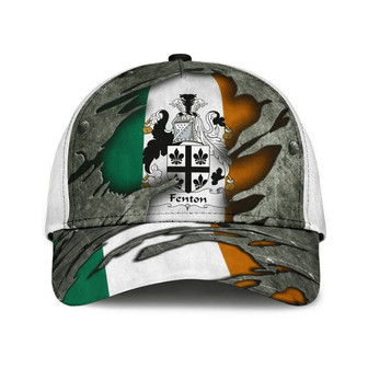 Fenton Coat Of Arms Irish Family Crest Hat Classic Cap Hat - Thegiftio UK