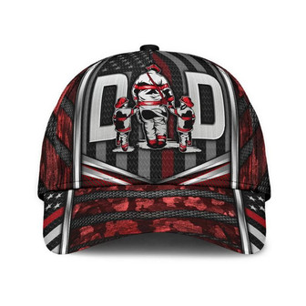 Firefighter Dad Red Carbon Hat Classic Cap Gift For Her, Human Cap, Trending Cap, American Cap Hat - Thegiftio