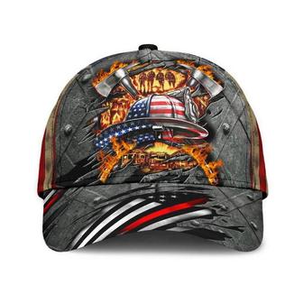 Firefighter Iron Fire Classic Cap Hat, Skull Cap, Human Cap, Trending Cap, American Cap Hat - Thegiftio UK