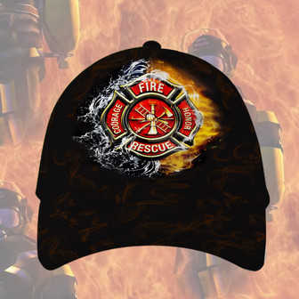 Firefighter Logo Smoke Hat Classic Cap Hat - Thegiftio UK