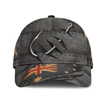 Fishing Australian Flag Hat Classic Cap Gift For Him, Human Cap, Trending Cap, American Cap Hat Classic Cap Hat - Thegiftio UK