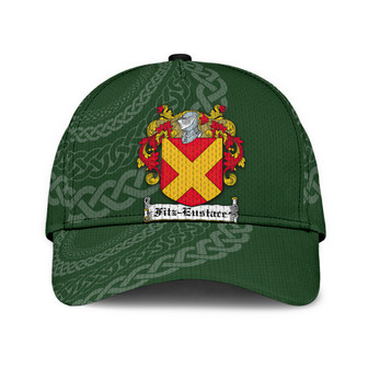 Fitzeustace Coat Of Arms Irish Family Crest St Patrick's Day Hat Classic Cap Hat - Thegiftio UK