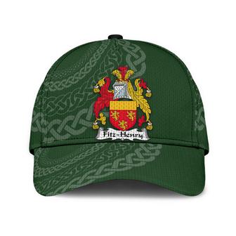 Fitzhenry Coat Of Arms Irish Family Crest St Patrick's Day Hat Classic Cap Hat - Thegiftio UK