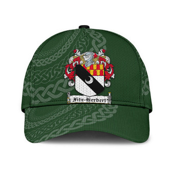 Fitzherbert Coat Of Arms Irish Family Crest St Patrick's Day Hat Classic Cap Hat - Thegiftio UK
