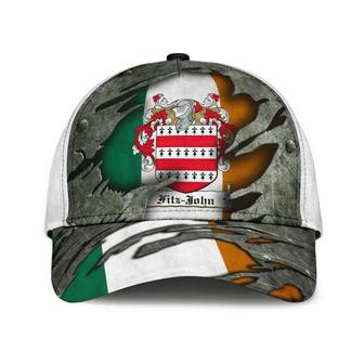 Fitzjohn Coat Of Arms Irish Family Crest Hat Classic Cap Hat - Thegiftio UK