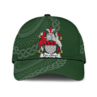 Fitzoliver Coat Of Arms Irish Family Crest St Patrick's Day Hat Classic Cap Hat - Thegiftio UK