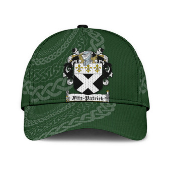 Fitzpatrick Coat Of Arms Irish Family Crest St Patrick's Day Hat Classic Cap Hat - Thegiftio UK