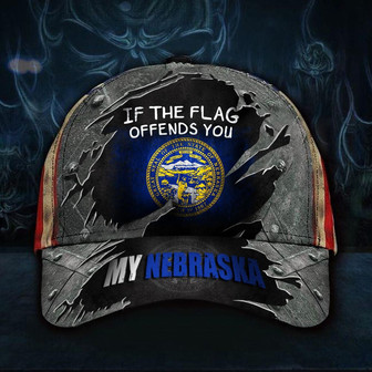 If The Flag Offends You My Montana Hat Vintage USA Flag Cap Mens Gift For Male Friends Hat - Thegiftio