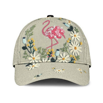 Flamingo Flower Rent Hat Classic Cap Awareness Cap, Unisex Cap, Human Cap, Trending Cap, American Cap Hat - Thegiftio UK