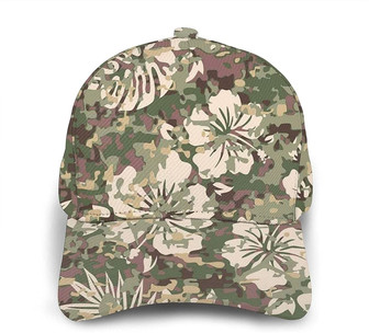 Flower Leaf Print Casual Baseball Cap Adjustable Twill Sports Dad Hats for Unisex Hat - Thegiftio