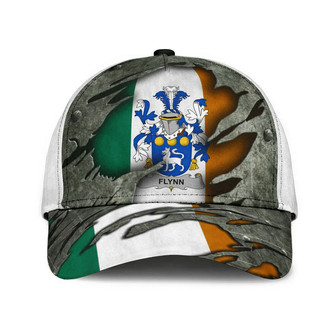 Flynn Coat Of Arms Irish Family Crest Hat Classic Cap Hat - Thegiftio UK