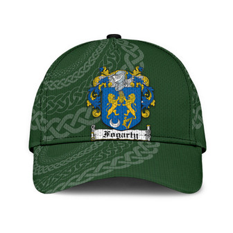 Fogarty Coat Of Arms Irish Family Crest St Patrick's Day Hat Classic Cap Hat - Thegiftio UK