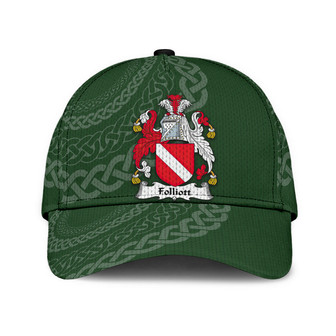 Folliott Coat Of Arms Irish Family Crest St Patrick's Day Hat Classic Cap Hat - Thegiftio UK