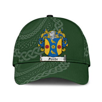 Forde Coat Of Arms Irish Family Crest St Patrick's Day Hat Classic Cap Hat - Thegiftio UK