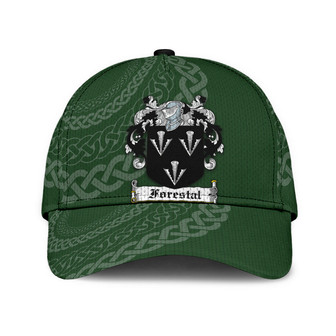 Forestal Coat Of Arms Irish Family Crest St Patrick's Day Hat Classic Cap Hat - Thegiftio UK