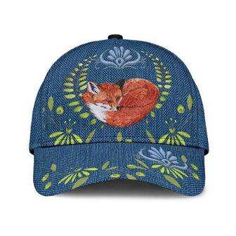 Fox Flower Rent Hat Classic Cap Gift Idea, Human Cap, Trending Cap, American Cap Hat - Thegiftio UK