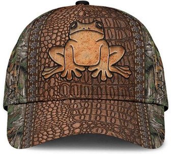 Frog Animal Tree Dry Skin Style Large Printed Unisex Hat Classic Caps Baseball Caps Hat - Thegiftio