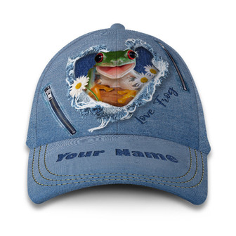 Frog Jean Customized Hat Classic Cap Hat - Thegiftio UK