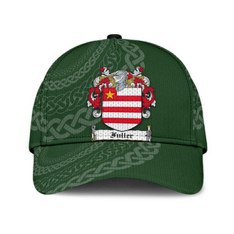 Fuller Coat Of Arms Irish Family Crest St Patrick's Day Hat Classic Cap Hat - Thegiftio UK