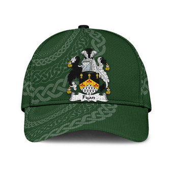 Fyan Coat Of Arms Irish Family Crest St Patrick's Day Hat Classic Cap Hat - Thegiftio UK