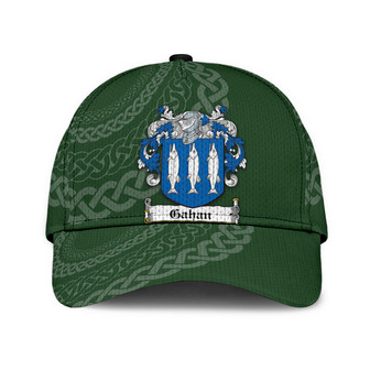 Gahan Coat Of Arms Irish Family Crest St Patrick's Day Hat Classic Cap Hat - Thegiftio UK