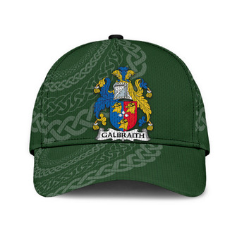 Galbraith Coat Of Arms Irish Family Crest St Patrick's Day Hat Classic Cap Hat - Thegiftio UK