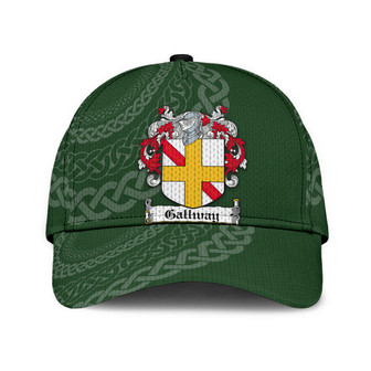 Gallway Coat Of Arms Irish Family Crest St Patrick's Day Hat Classic Cap Hat - Thegiftio UK