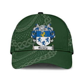 Geary Coat Of Arms Irish Family Crest St Patrick's Day Hat Classic Cap Hat - Thegiftio UK