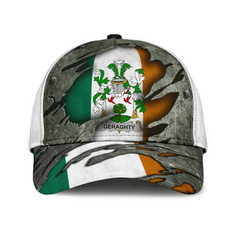 Geraghty Coat Of Arms Irish Family Crest Hat Classic Cap Hat - Thegiftio UK