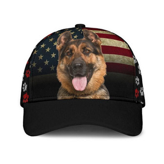 German Shepherd Flag Hat Classic Cap Gift Idea, Gift For Her, Human Cap, Trending Cap, American Cap Hat - Thegiftio UK