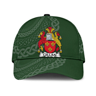 Gillan Coat Of Arms Irish Family Crest St Patrick's Day Hat Classic Cap Hat - Thegiftio UK