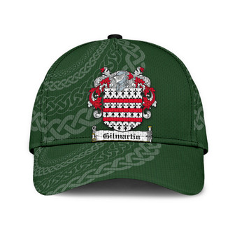 Gilmartin Coat Of Arms Irish Family Crest St Patrick's Day Hat Classic Cap Hat - Thegiftio UK