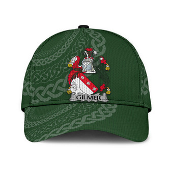 Gilmer Coat Of Arms Irish Family Crest St Patrick's Day Hat Classic Cap Hat - Thegiftio UK