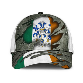 Gilroy Coat Of Arms Irish Family Crest Hat Classic Cap Hat - Thegiftio UK