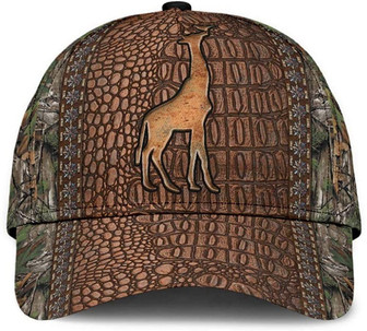 Giraffe Animal Tree Dry Skin Style Large Printed Unisex Hat Classic Caps Baseball Cap Hat - Thegiftio