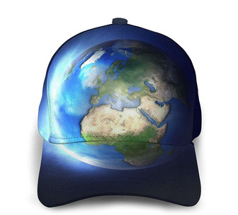 Glowing Earth Print Classic Baseball Cap Adjustable Twill Sports Dad Hats for Unisex Hat - Thegiftio UK