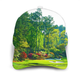 Golf Court Print Casual Baseball Cap Adjustable Twill Sports Dad Hats for Unisex Hat - Thegiftio UK