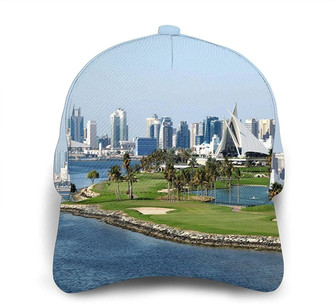 Golf Yacht Club Print Casual Baseball Cap Adjustable Twill Sports Dad Hats for Unisex Hat - Thegiftio UK