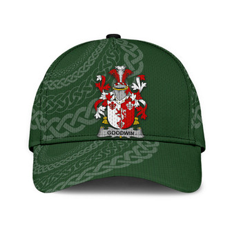 Goodwin Coat Of Arms Irish Family Crest St Patrick's Day Hat Classic Cap Hat - Thegiftio UK