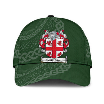 Goulding Coat Of Arms Irish Family Crest St Patrick's Day Hat Classic Cap Hat - Thegiftio UK
