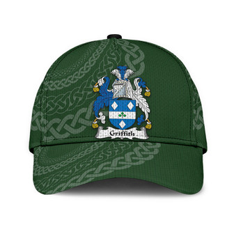 Griffith Coat Of Arms Irish Family Crest St Patrick's Day Hat Classic Cap Hat - Thegiftio