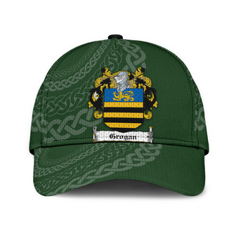 Grogan Coat Of Arms Irish Family Crest St Patrick's Day Hat Classic Cap Hat - Thegiftio UK